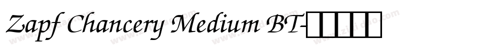 Zapf Chancery Medium BT字体转换